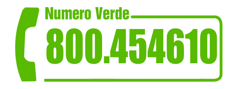 Numero verde: 800.454610